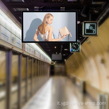 Segnaletica LCD fissata al muro dell&#39;interno da 43 pollici del ristorante